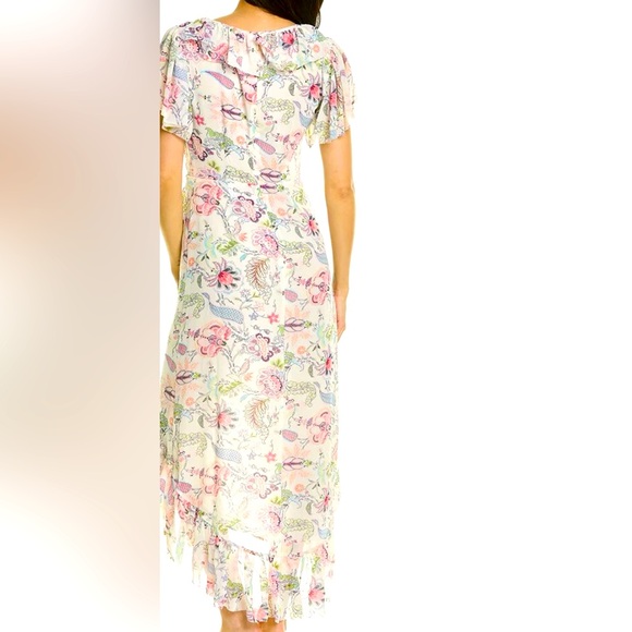 NWT CINQ A SEPT Ease and Sophistication Multicolored SHEILLA  DRESS SIZE4 - Picture 2 of 6